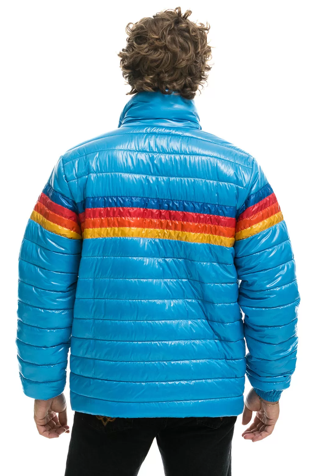 4 STRIPE TRAVELER JACKET - OCEAN GLOSSY