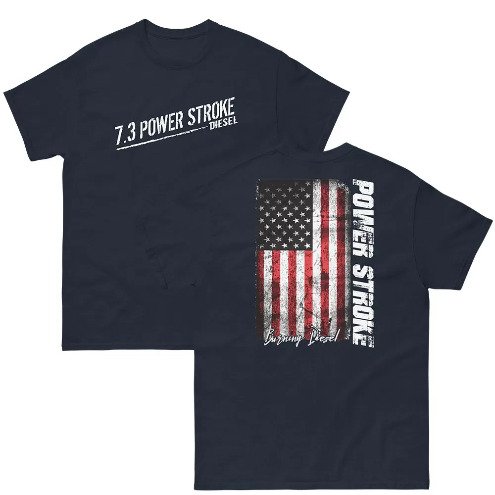 7.3 Powerstroke T-Shirt With American Flag