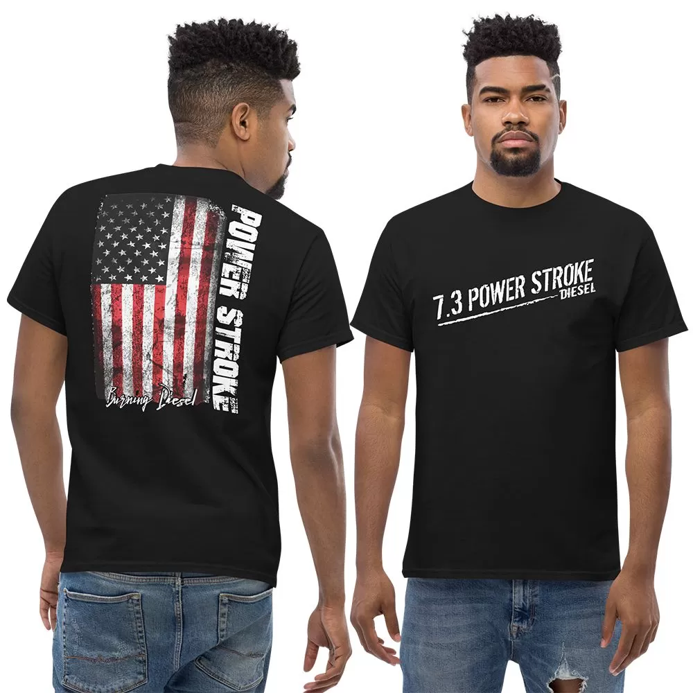 7.3 Powerstroke T-Shirt With American Flag