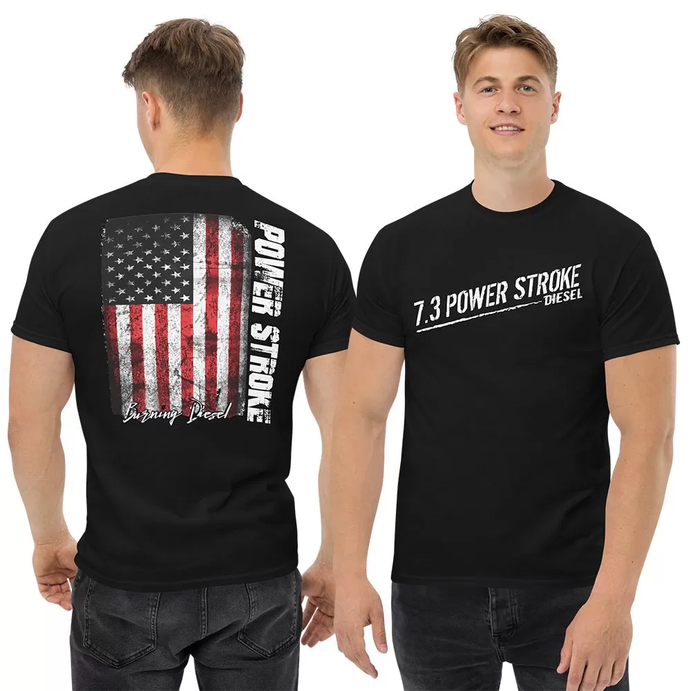 7.3 Powerstroke T-Shirt With American Flag