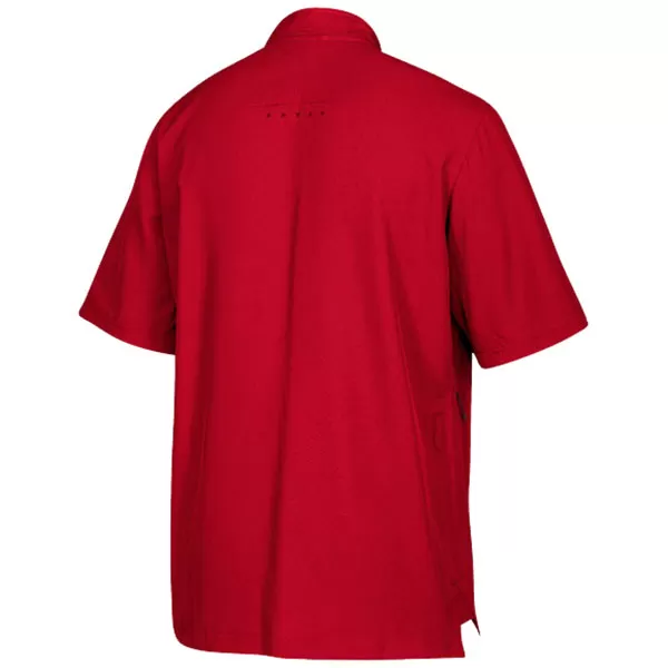 adidas Men's Red/White Team Iconic Short Sleeve 1/4 Zip