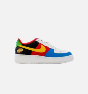 Air Force 1 UNO Grade School Lifestyle Shoe - Black/Red/Multi Free Shipping