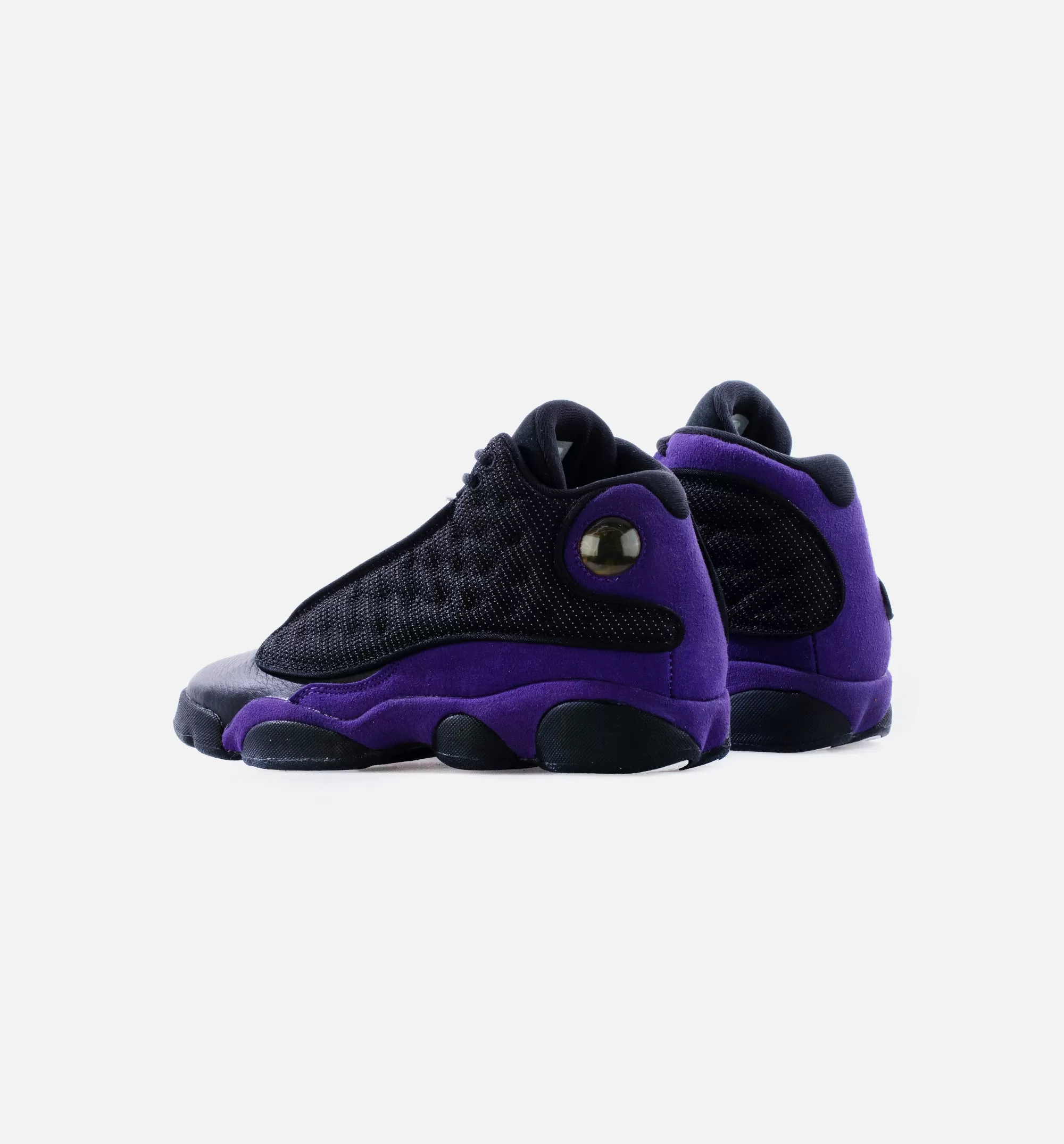 Air Jordan 13 Retro Court Purple Grade School Lifestyle Shoe - Black/White/Court Purple Free Shipping