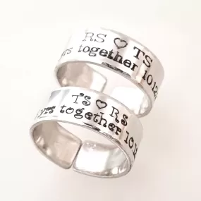 Anniversary Ring for couple - Promise Ring