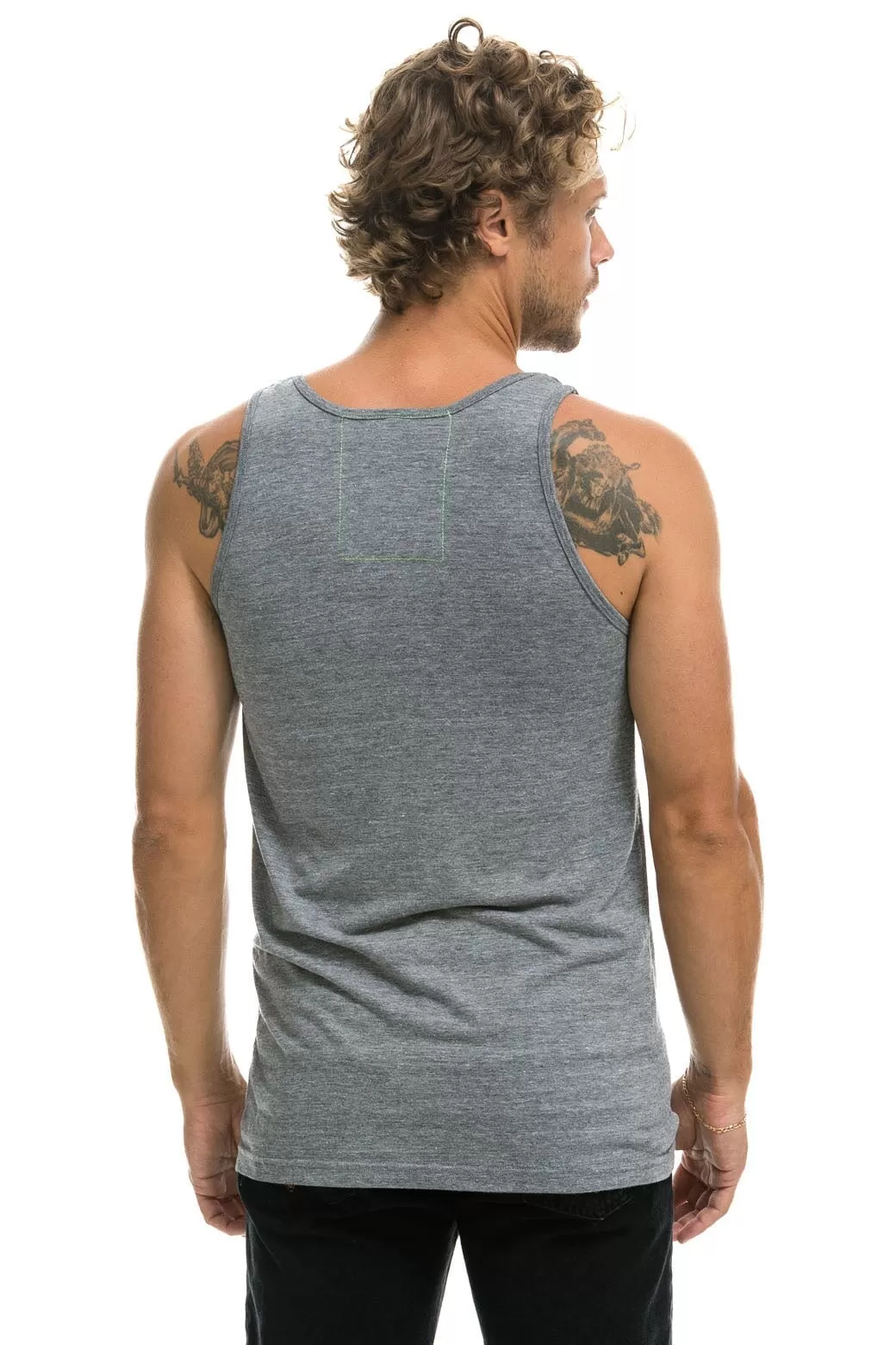 AVIATOR NATION MALIBU TANK - HEATHER GREY