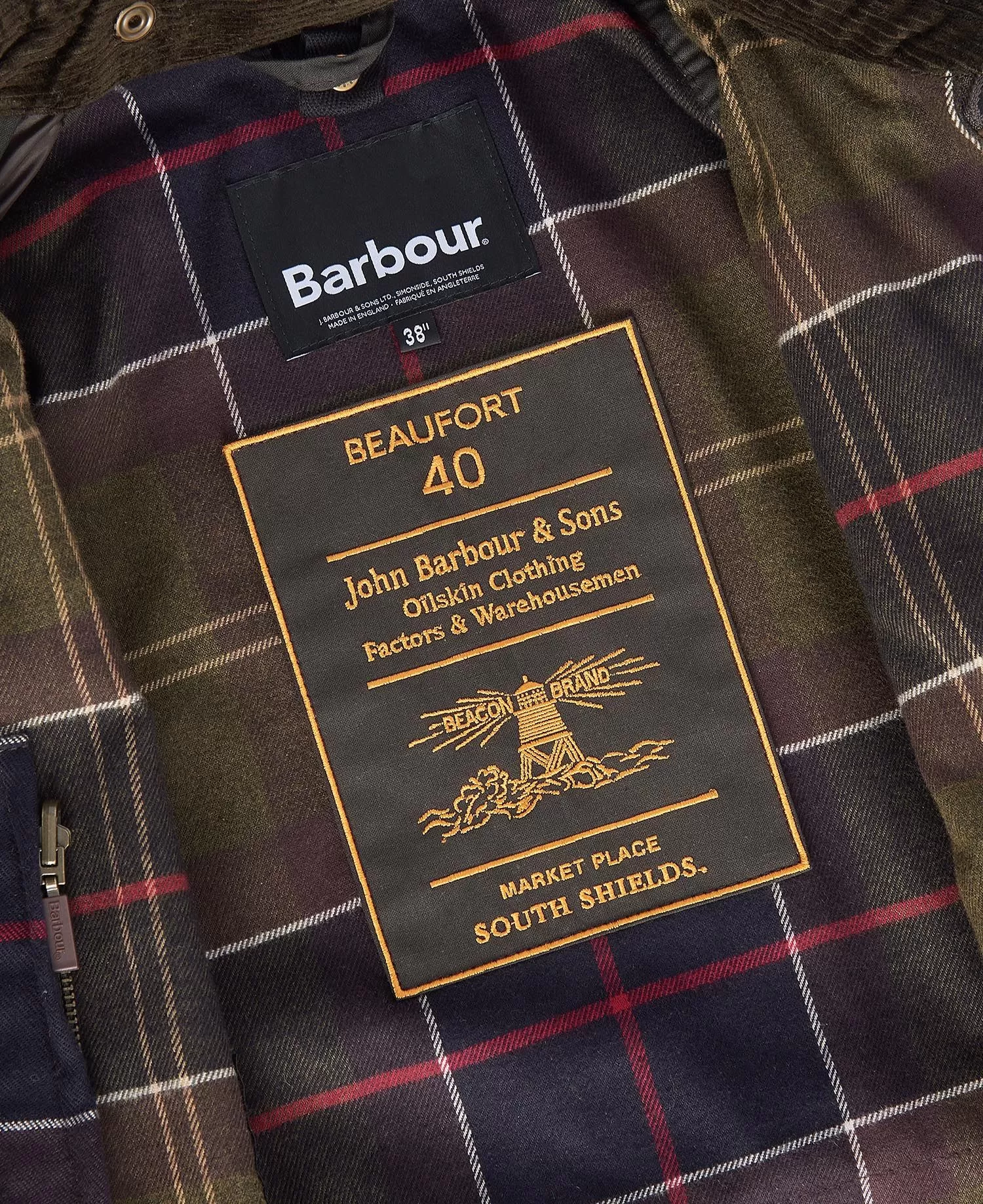 BARBOUR 40th Anniversary Beaufort Wax Jacket Olive