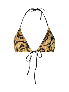 baroque-print bikini top