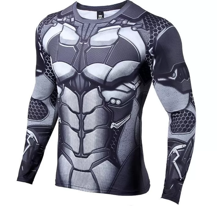 Batman "Bat-Bot" Long Sleeve Compression Rashguard