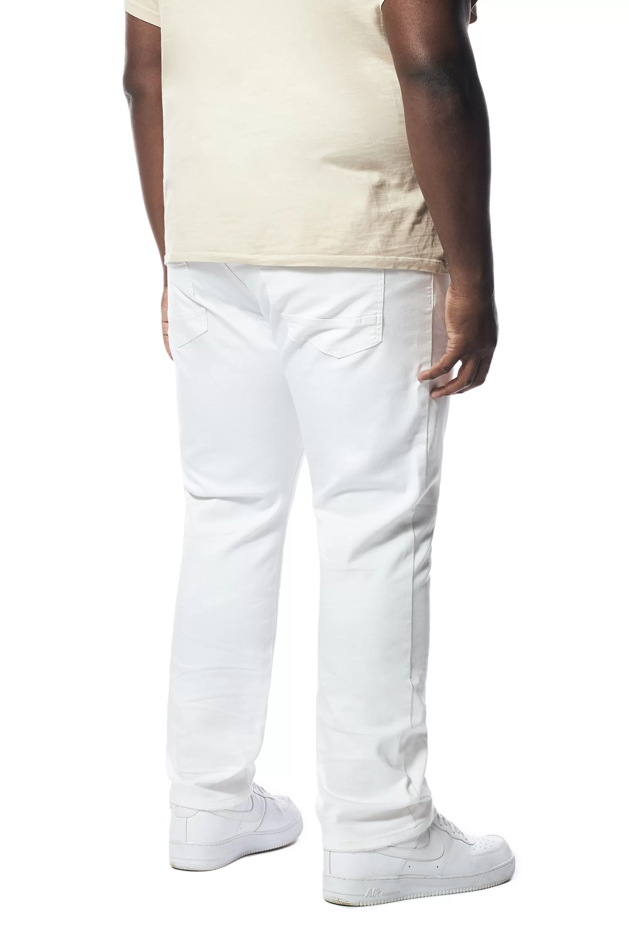 Big and Tall - Essential Premium Washed Jean -White