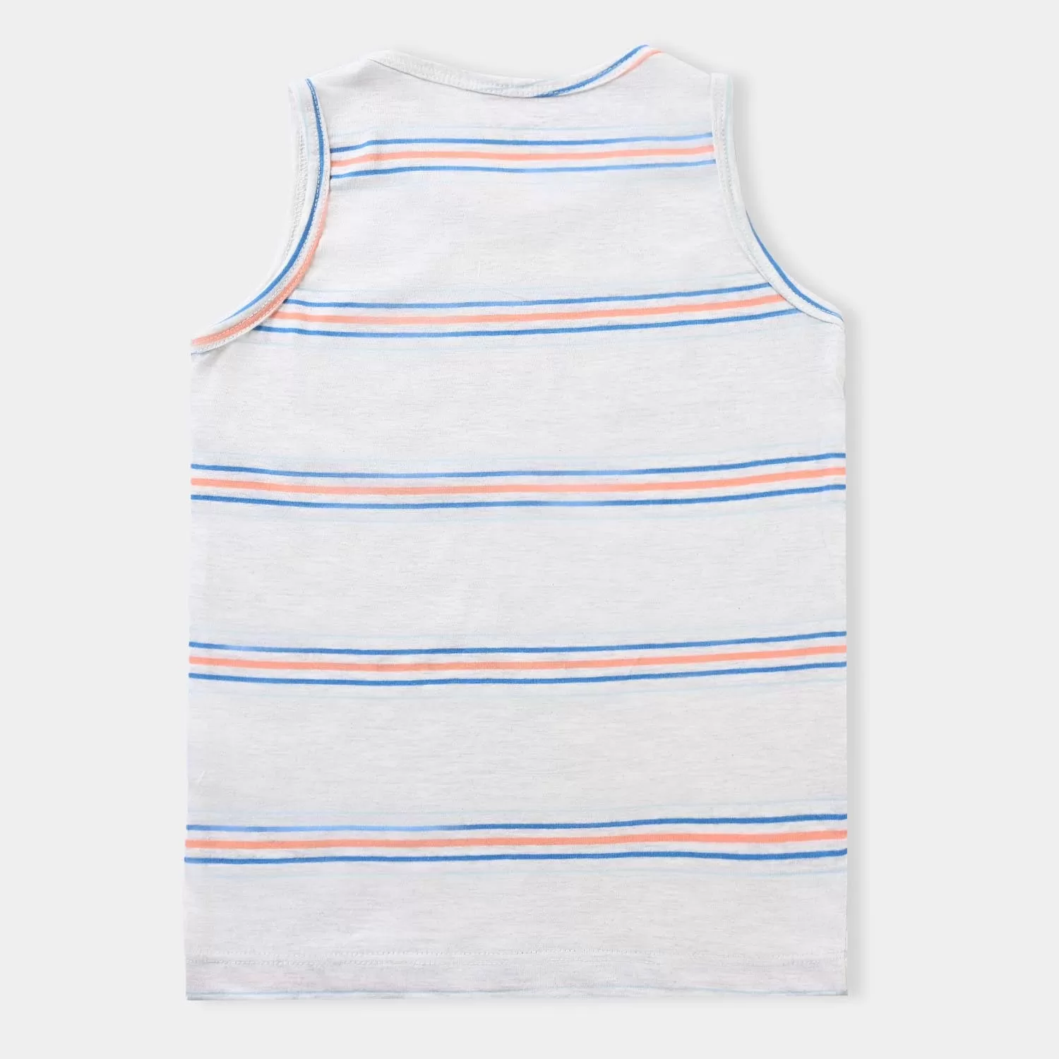 Boys Cotton Jersey Sando Aloha-OFF-White