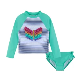 Butterfly Applique Rashguard Set