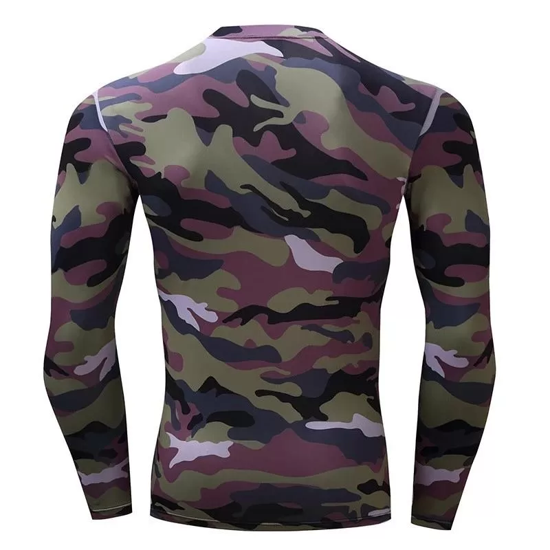 Camouflage Compression 'Jungle Camo' Long Sleeve Rashguard