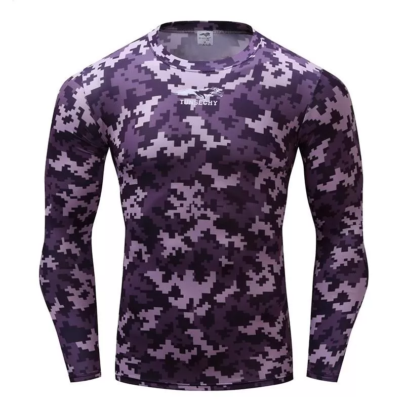 Camouflage Compression 'Urban Digital Camo' Long Sleeve Rashguard