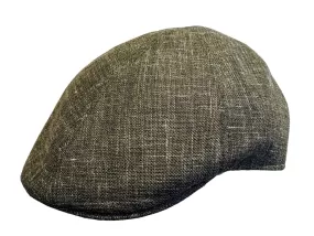 Cappellificio Biellese Summer Virgin Wool\Silk\Linen Blue ivy Tan flat cap