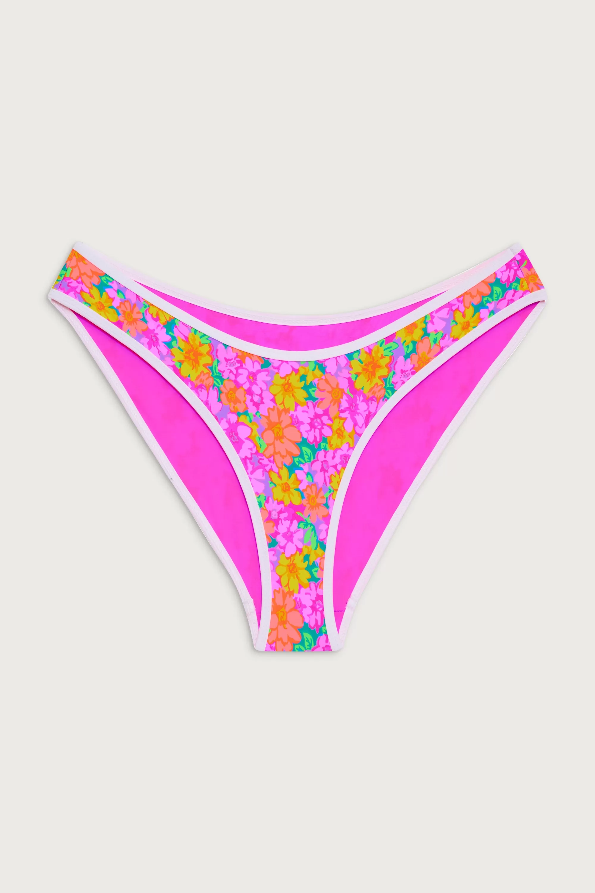 Catalina Full Coverage Bikini Bottom - Daisy Pond