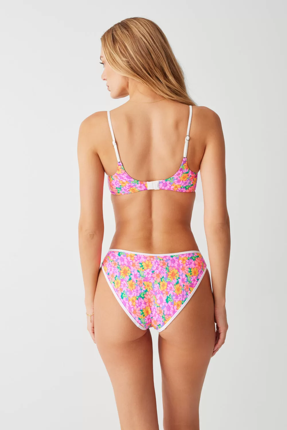 Catalina Full Coverage Bikini Bottom - Daisy Pond