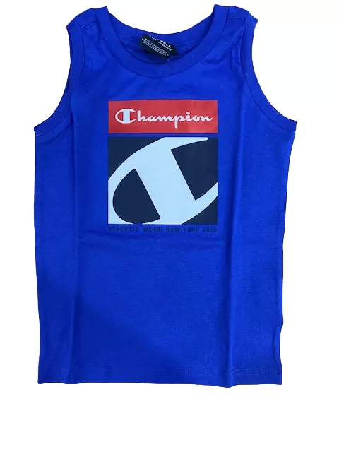 Champion boy's outfit Legacy Graphic Tank Top   Bermuda 306318 BS071 ETR bluette-navy