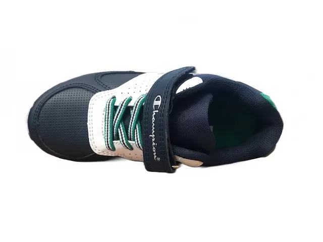 Champion children's sneakers shoe with velcro Low Cut Erin S31370-F19-BS517 blue green white