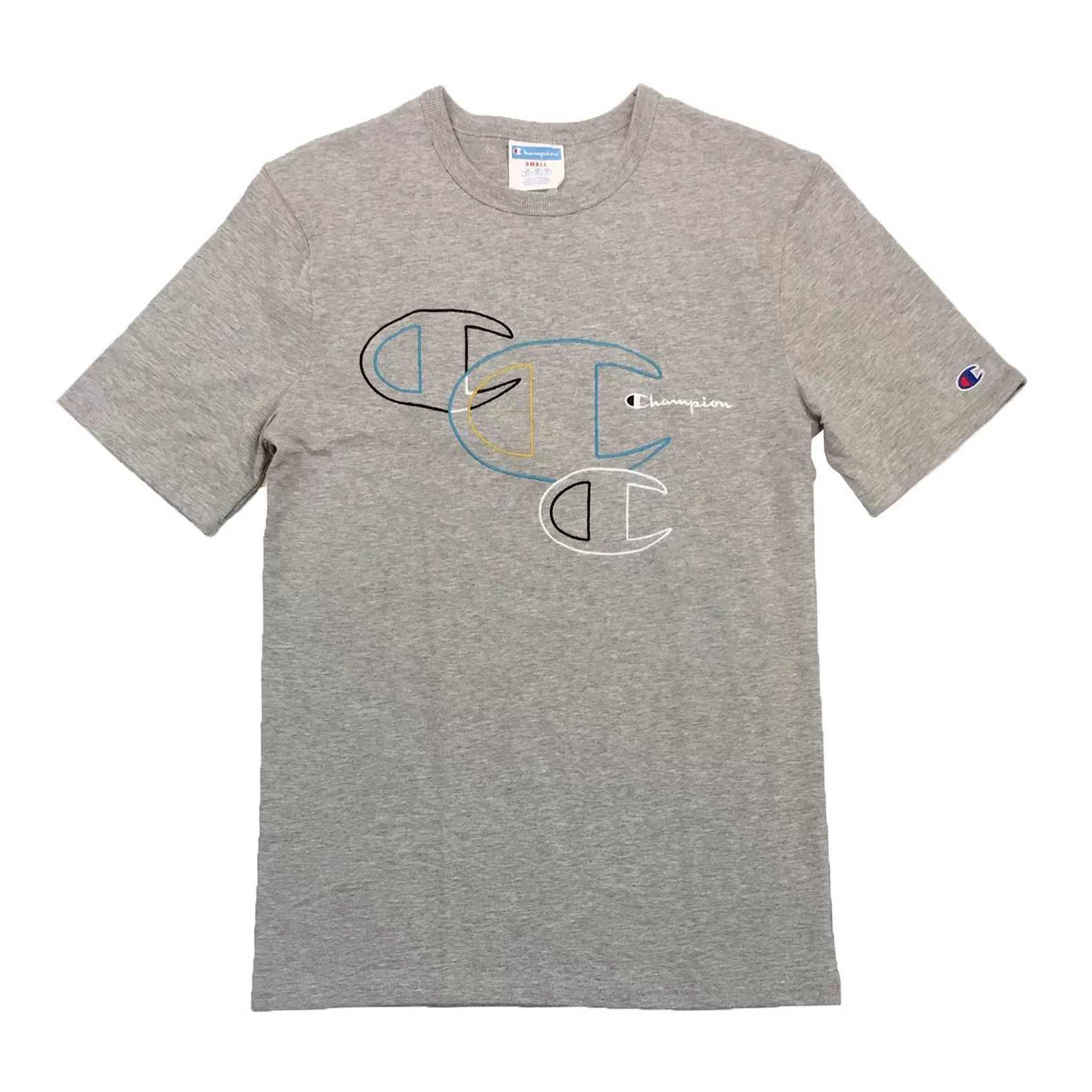 Champion Life Logo Embroidered Tee (Grey)