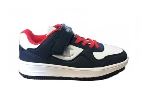 Champion Low Cut Shoe Rebound Low PU children's leather sneakers shoe with tear S31359-S19-BS501 navy-white