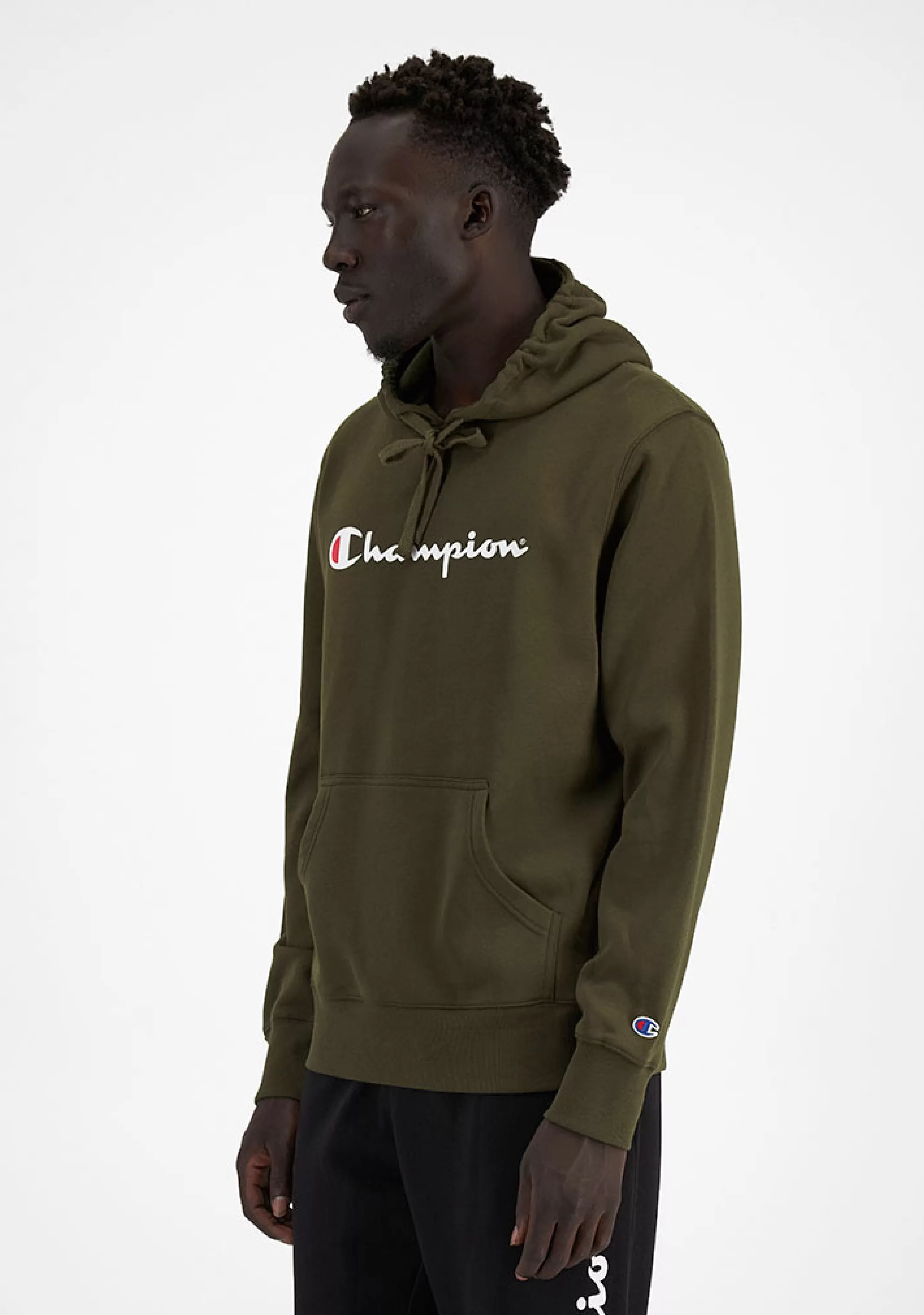 Champion Mens Script Hoodie <br> AY79N FTR