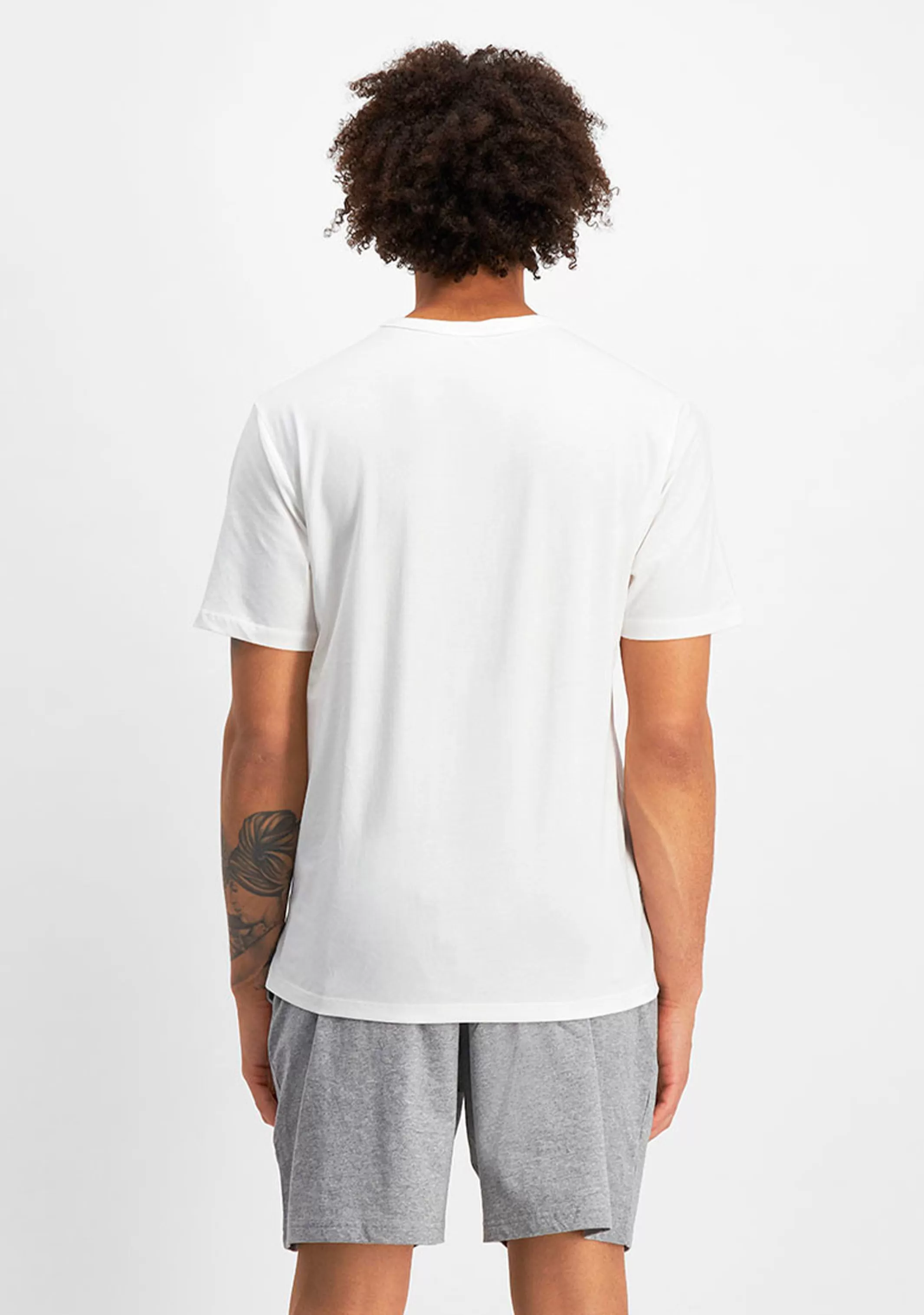 Champion Mens Script Logo Short Sleeve Tee White <br> AXQPN WIT