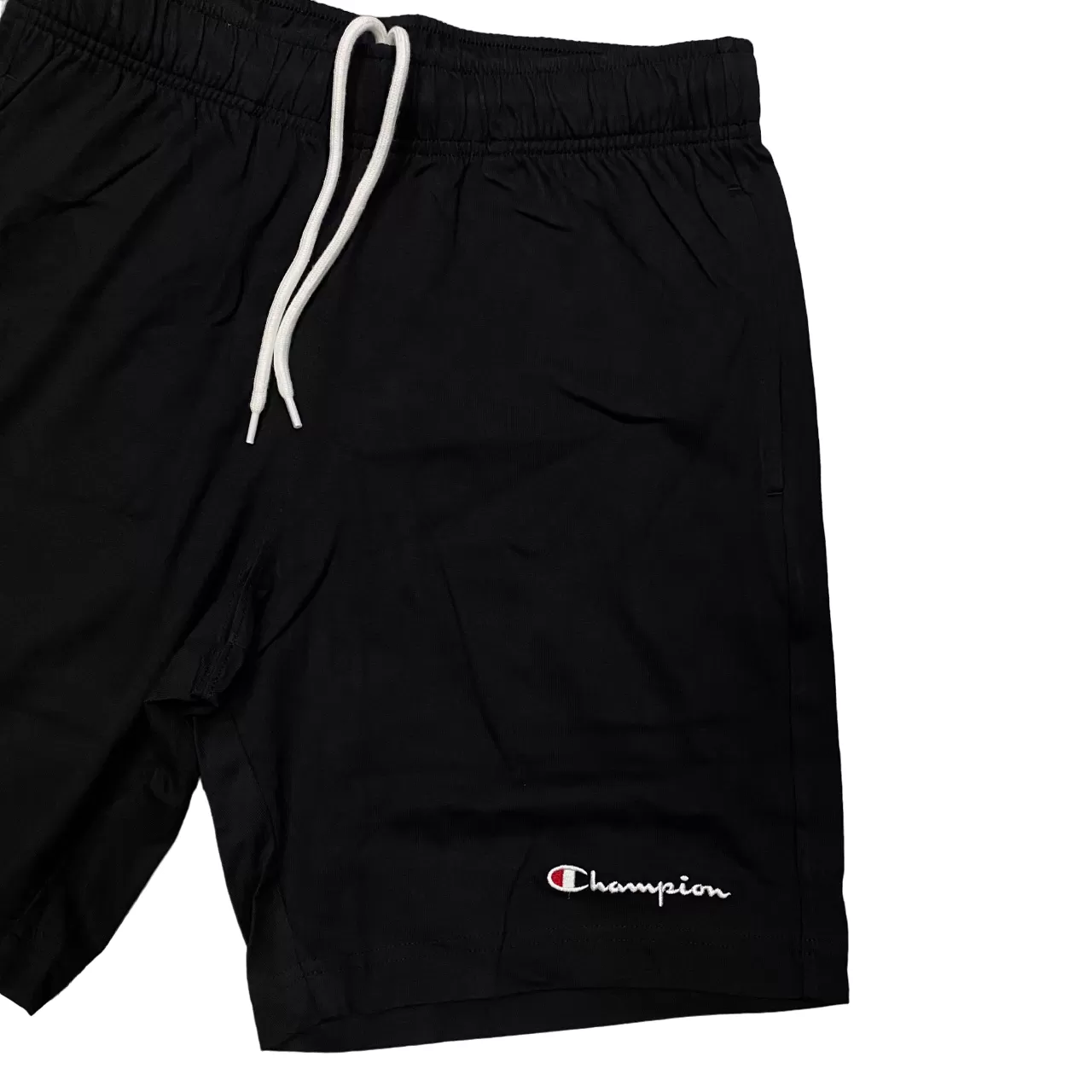 Champion men's shorts in black jersey cotton 219932