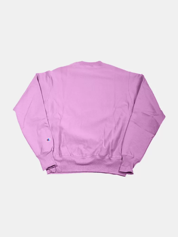 Champion Reverse Weave Small C OS Crew - Tint Lavender