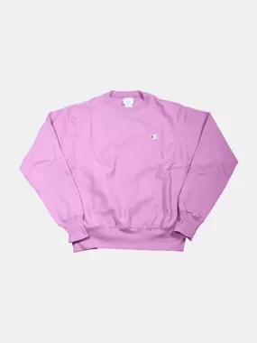 Champion Reverse Weave Small C OS Crew - Tint Lavender