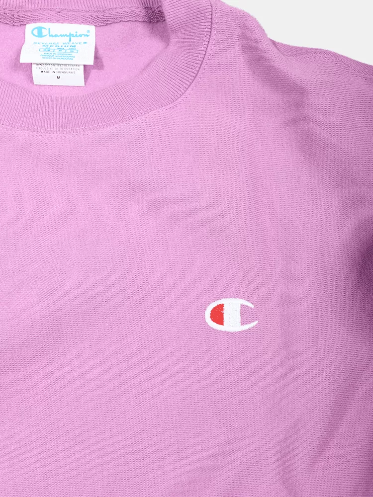 Champion Reverse Weave Small C OS Crew - Tint Lavender