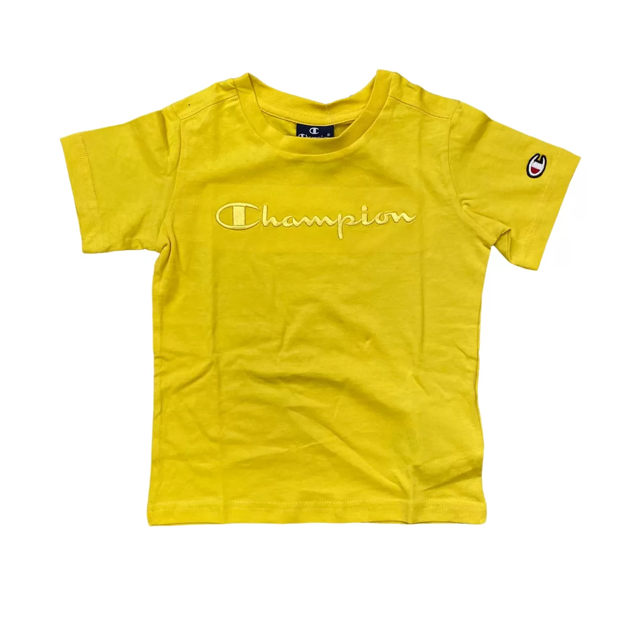 Champion short sleeve cotton t-shirt for boys 306777 YS128 yellow