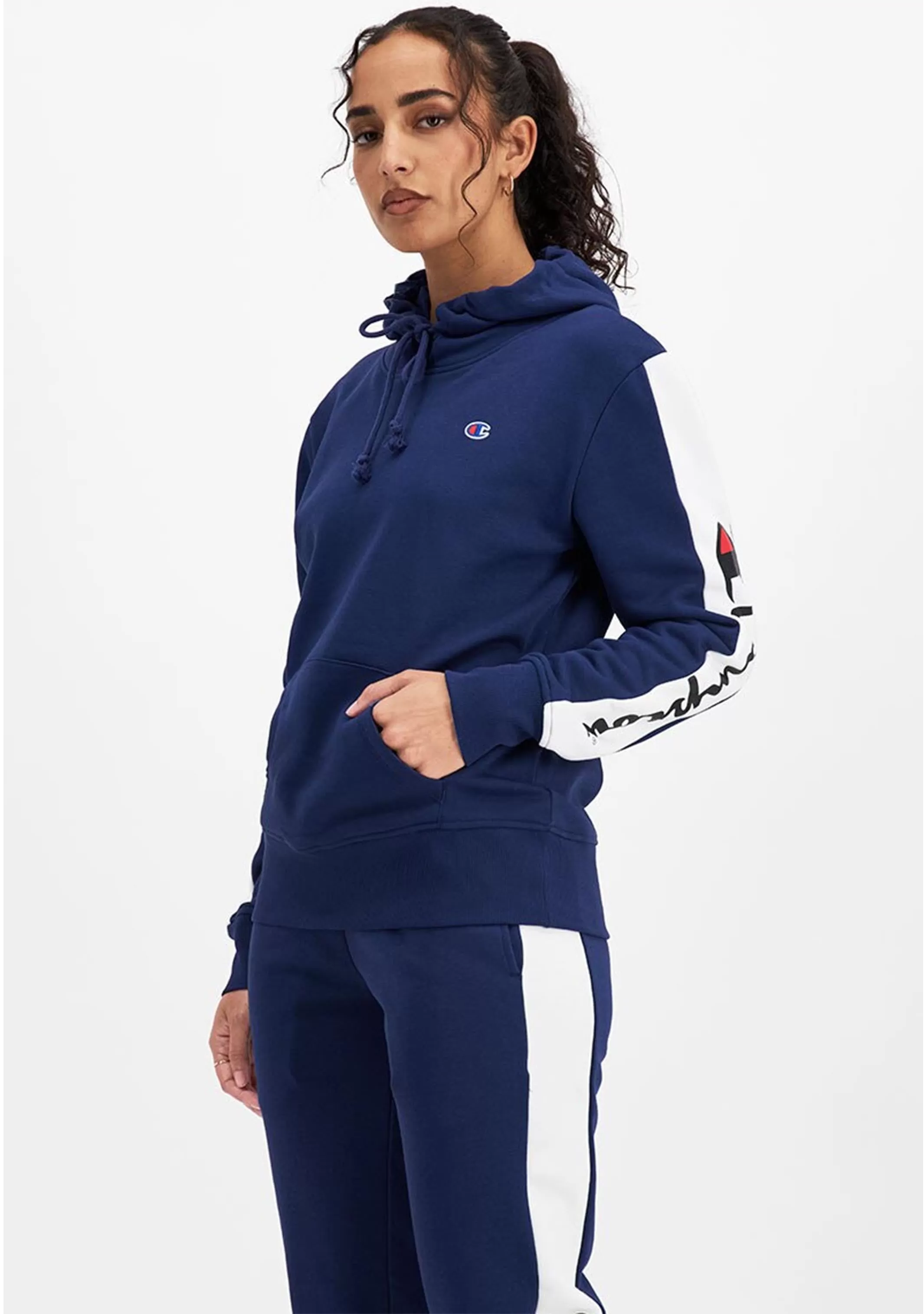 Champion Womens Panel Hoodie <br> CUN8N PGR