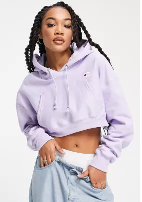 Champion Womens Reverse Weave Crop Hoodie <br> CRTXA1 IED