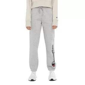 CHAMPION WOMEN'S SCRIPT HIGH WAIST GREY TRACKPANTS