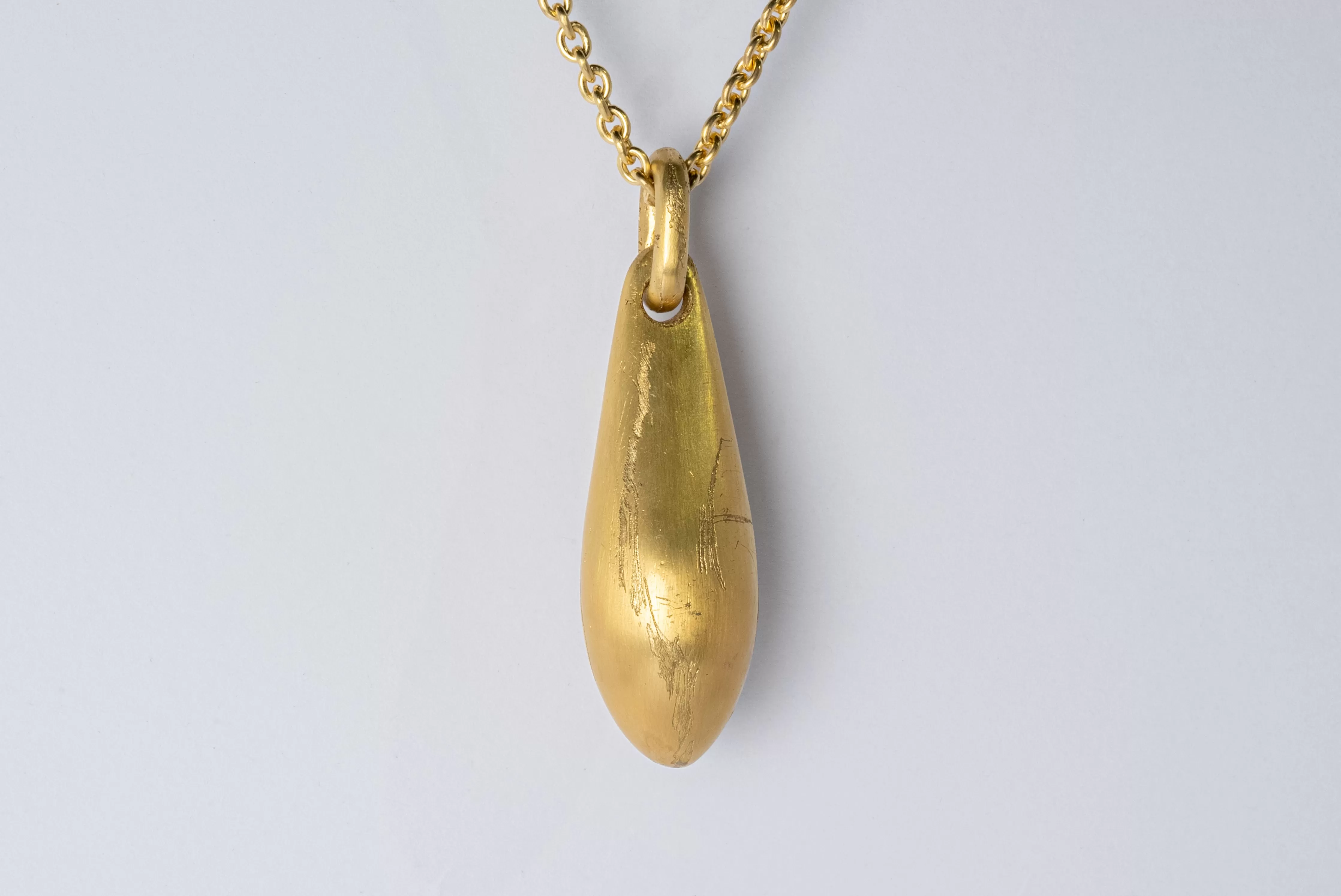 Chrysalis Necklace SPECIMEN (Cremaster Emergence, Golden Pearl, AG AGA GPRL)