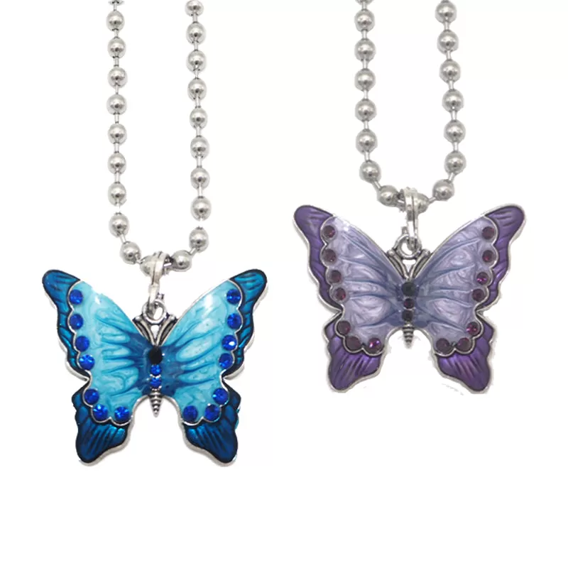 Cute Vintage Butterfly Necklace AD12139