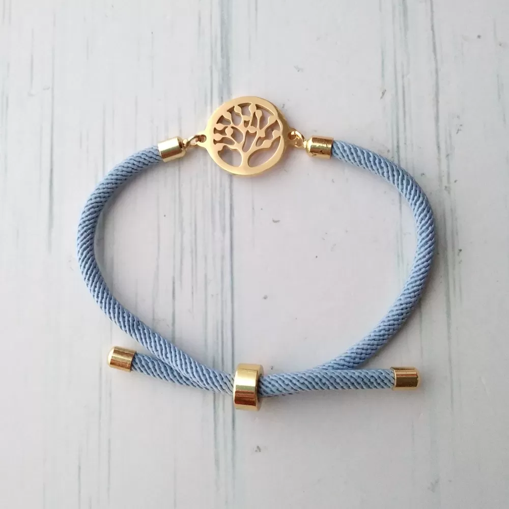 Dani Tree of Life Corded Slider Bracelet