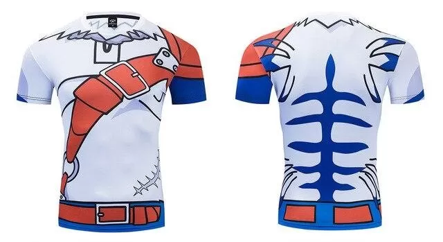 Digimon Compression 'Weregarurumon' Premium Short Sleeve Rashguard