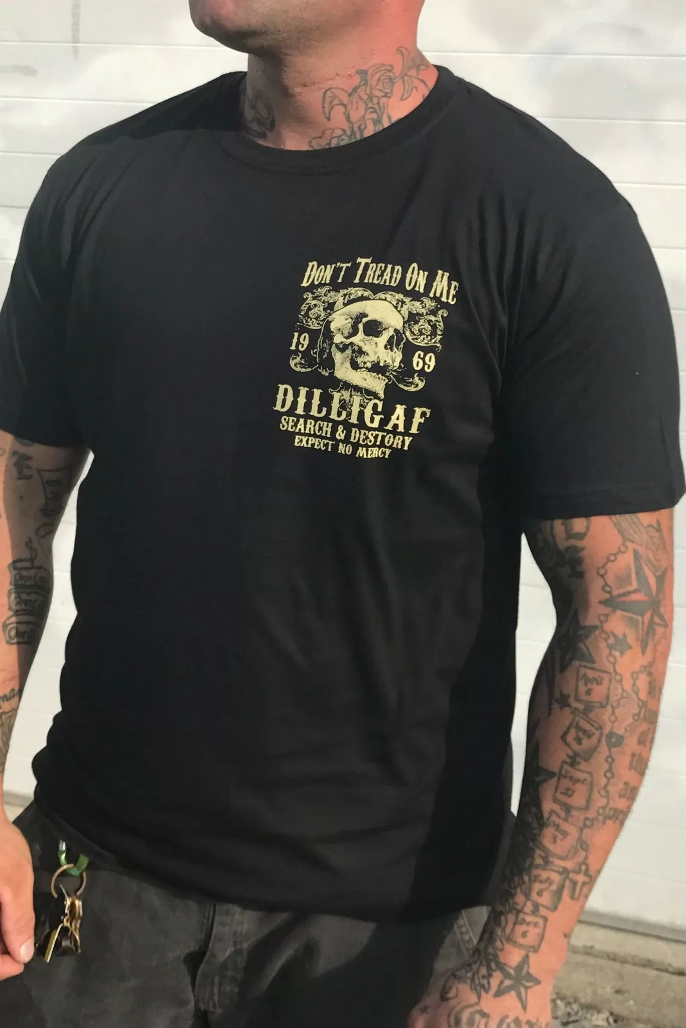 Don't Tread on Me Skull Tee