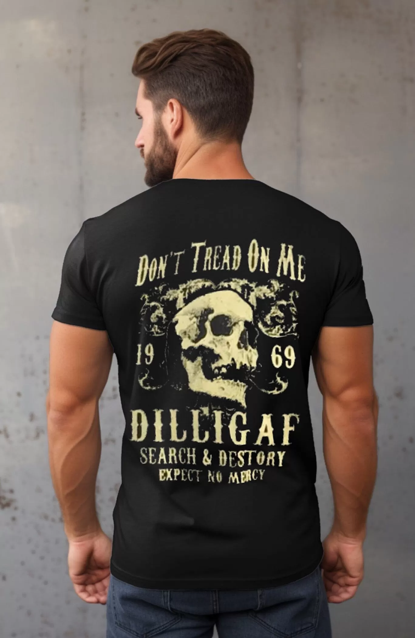 Don't Tread on Me Skull Tee