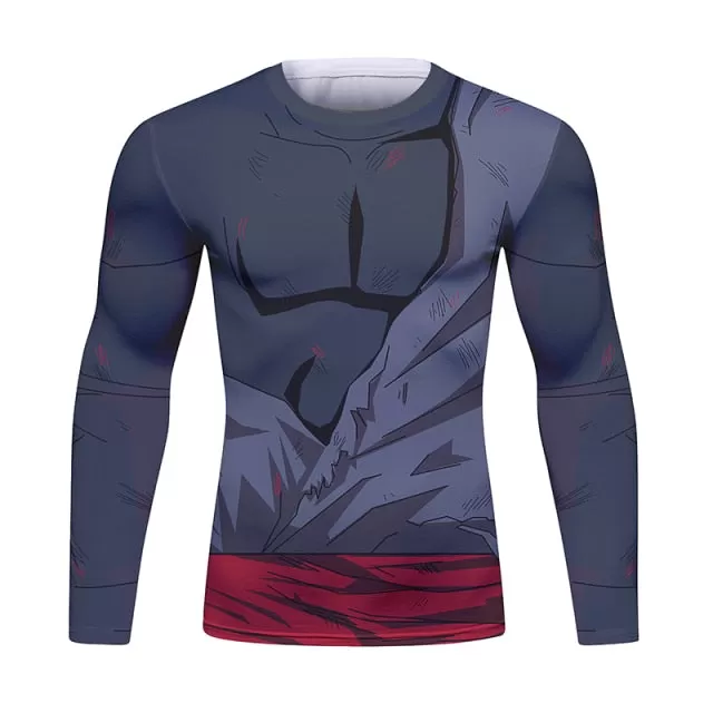 Dragon Ball Z 'Black | Battle Damaged' Long Sleeve Elite Rashguard