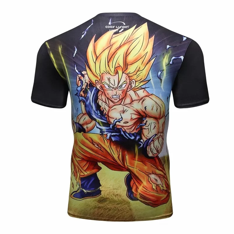 Dragon Ball Z Compression 'Vegeta | Forms' Elite Short Sleeve Rashguard