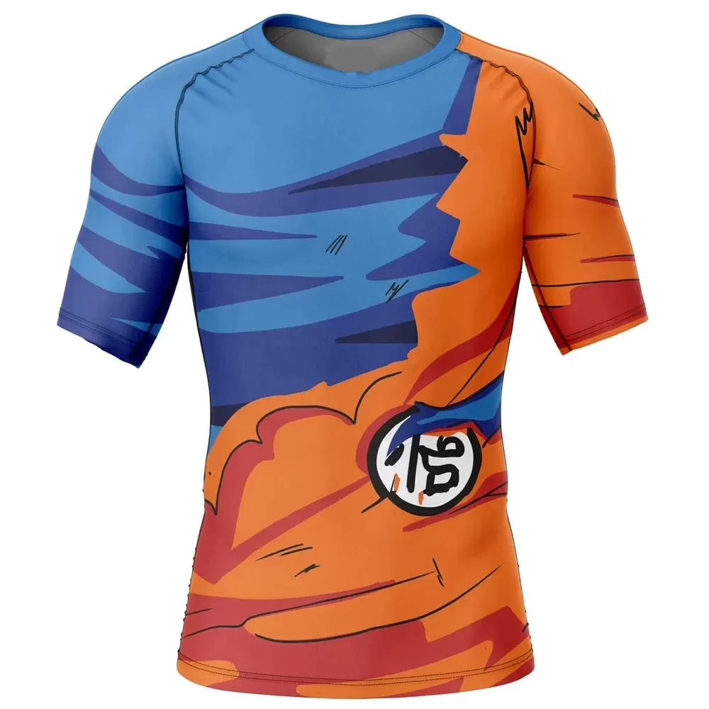 Dragon Ball Z 'Goku | Battle' Short Sleeve Compression Rashguard