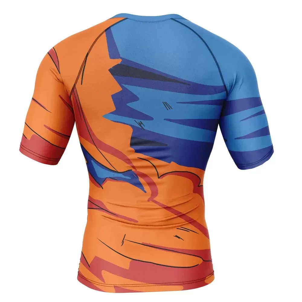 Dragon Ball Z 'Goku | Battle' Short Sleeve Compression Rashguard