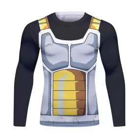 Dragon Ball Z 'Onyx Vegeta' Long Sleeve Elite Rashguard