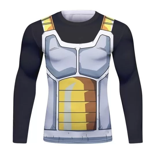 Dragon Ball Z 'Onyx Vegeta' Long Sleeve Elite Rashguard