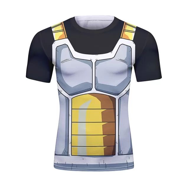 Dragon Ball Z 'Onyx Vegeta' Short Sleeve Elite Rashguard