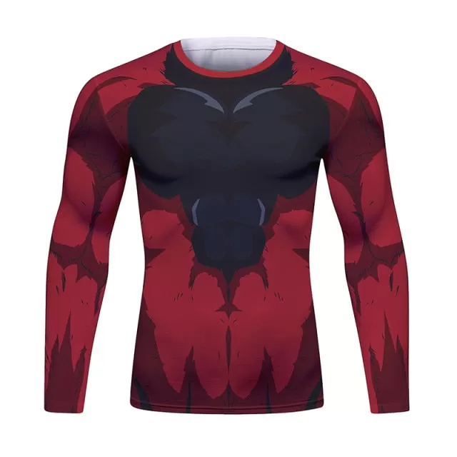 Dragon Ball Z 'Super Saiyan 4 | Onyx Goku' Long Sleeve Elite Rashguard