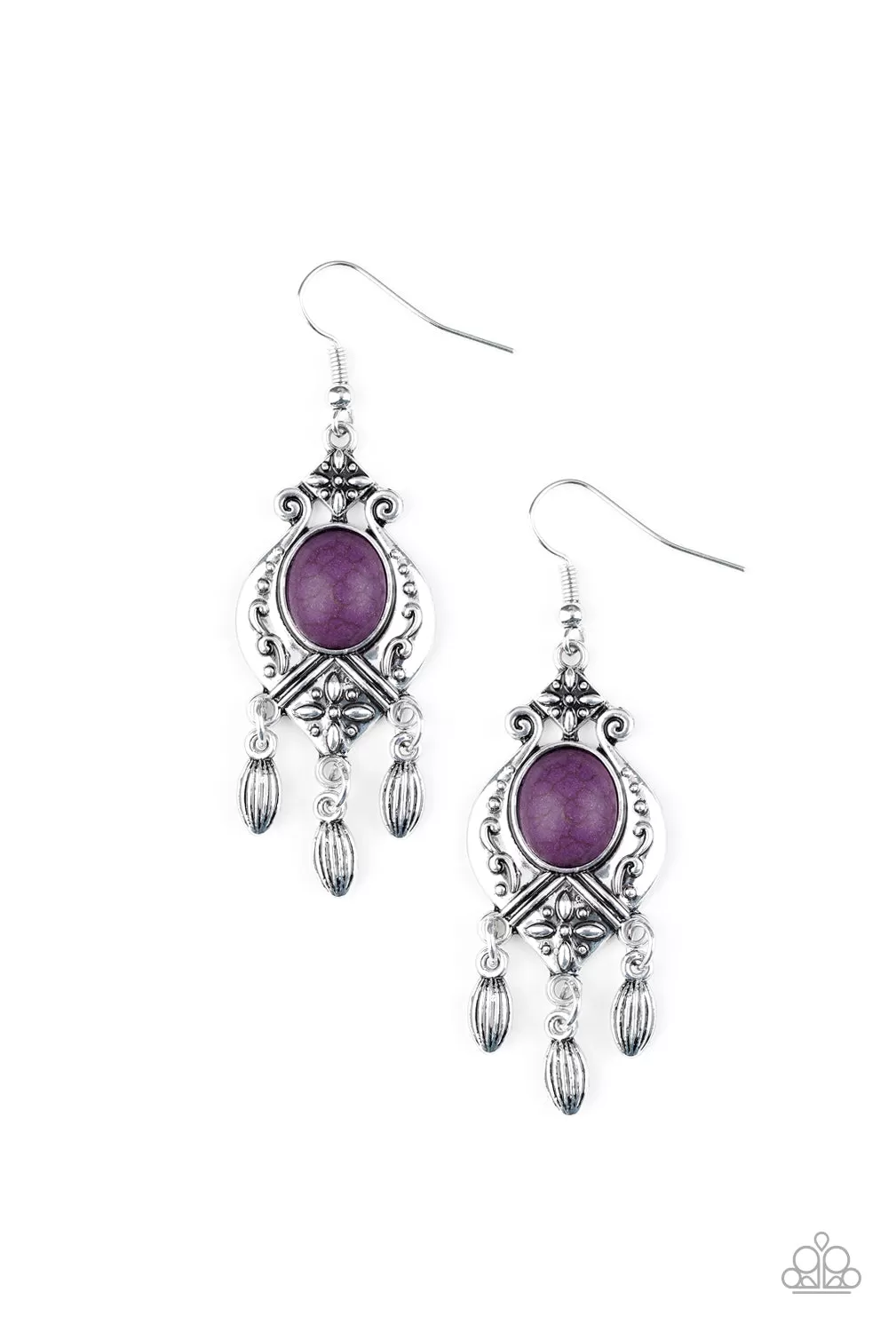 Enchantingly Environmentalist - Purple Earring