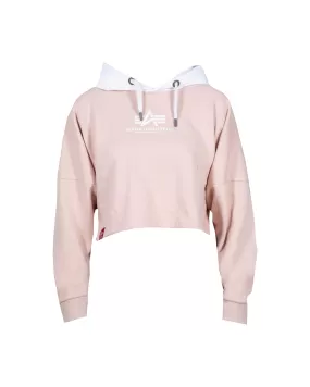 Felpa Crop Donna Apha Industries Basic Ml Rosa